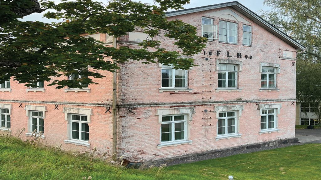 The former iron foundry stronghold of Billnas features multiple buildings. Seven, so far, have been restored and refurbished at a cost of €10m. They include a main event space, plus a 1896 building, formerly the HQ, which is now a 1930s-styled hotel. There are seven more buidling to be refurbished