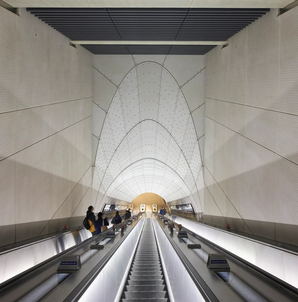 The practice received the RIBA Stirling Prize last year for its work on designing the generous and streamlined underground elements of the Elizabeth Line. Photo: Hufton + Crow