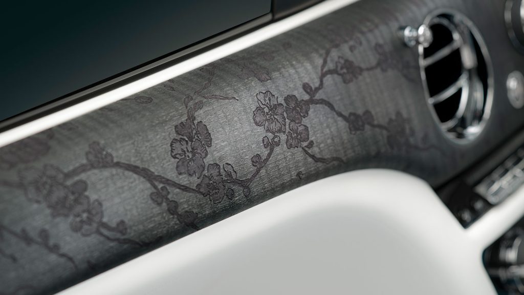 The etched fascia on Rolls-Royce’s Spectre Inspired by Primavera
