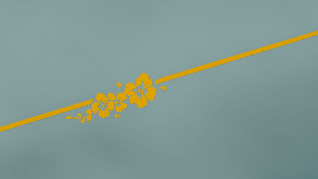 The exterior is complemented with a coachline motif – a small artwork, such as this flower